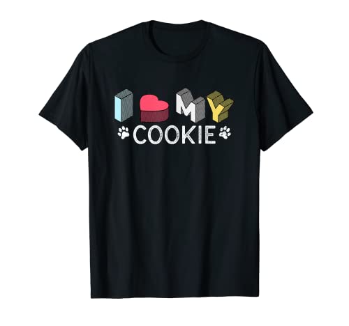 Cookie Personalizado Perro Nombre Cookie Pet Lover Camiseta