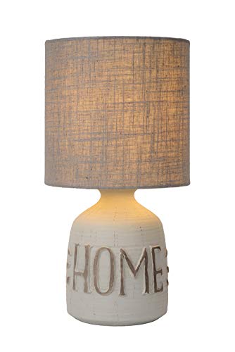 Lucide COSBY - Lámpara de mesa - Ø 16,5 cm - 1xE14 - Gris